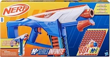 Nerf N Series Infinite Blaster & Darts - Huge Rotating Belt- Includes 80 Darts