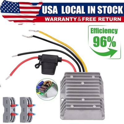 20A 240W DC 18V 20V 24V 36V 48V to 12V Step Down Voltage Converter with Fuse