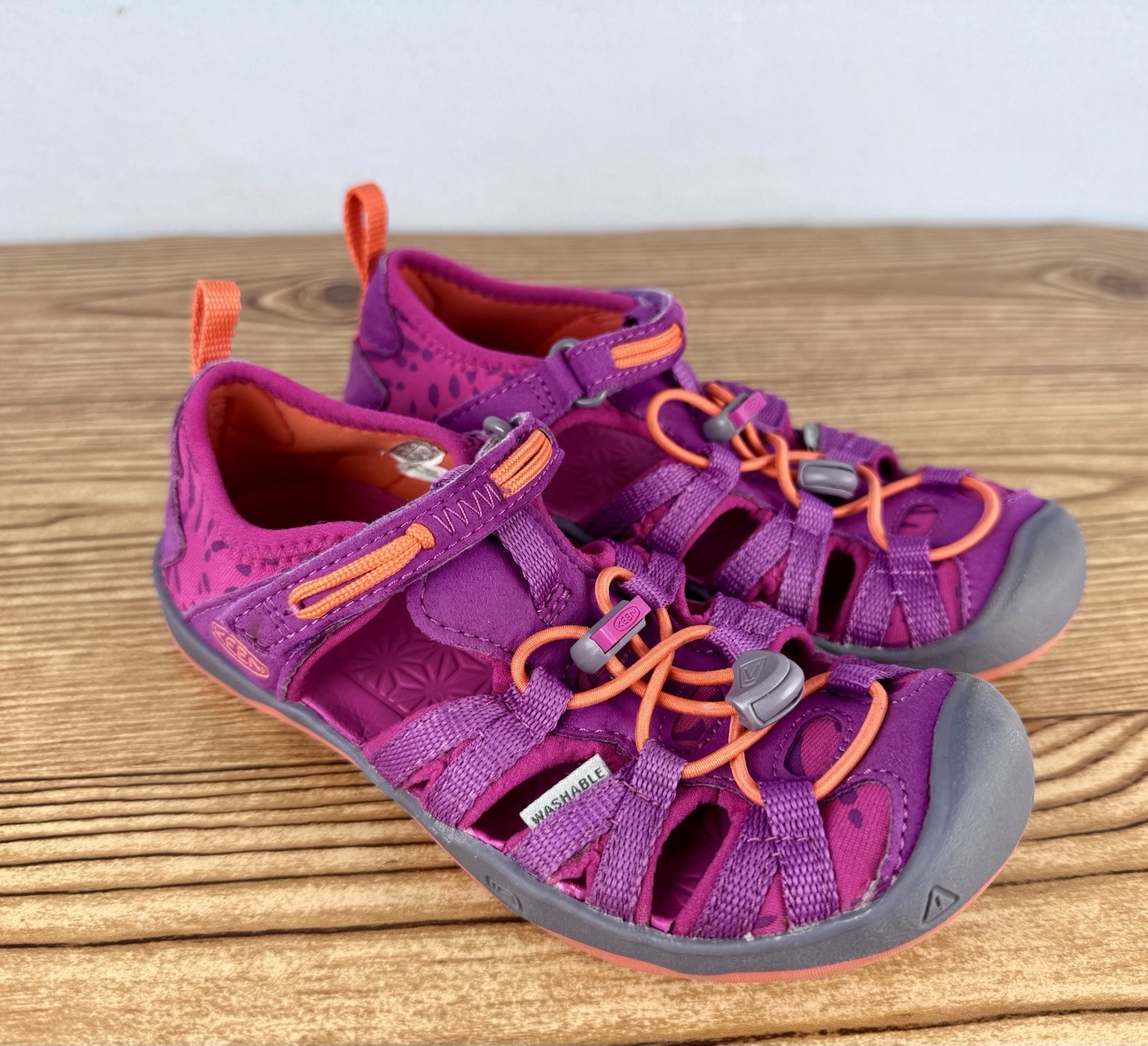 Sandali da trekking Keen Moxie rosa arancione bambina taglia US 12 outdoor