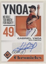 2018 Panini Chronicles Auto Gabriel Ynoa #CA-GY Auto 0rf