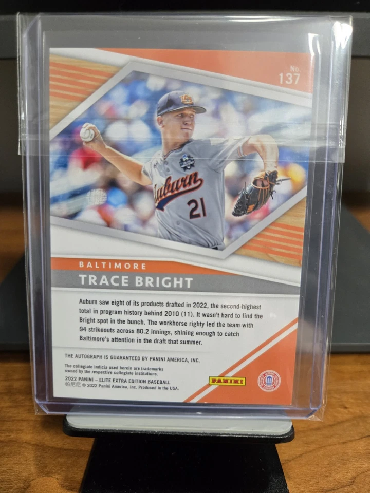 2022 Panini Elite Extra Edition - Trace Bright #137 Signatures (AU, RC) - Image 2 of 2