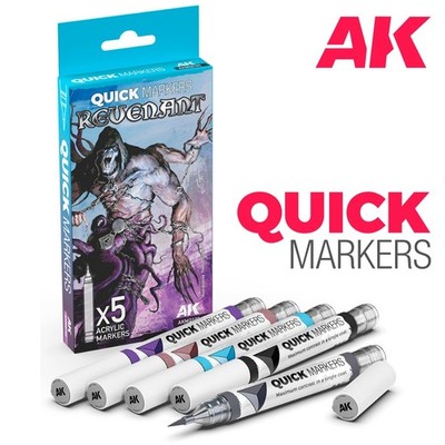 AK Interactive: Revenant -  QUICK MARKER Set - AKMQ102 - 5 Markers