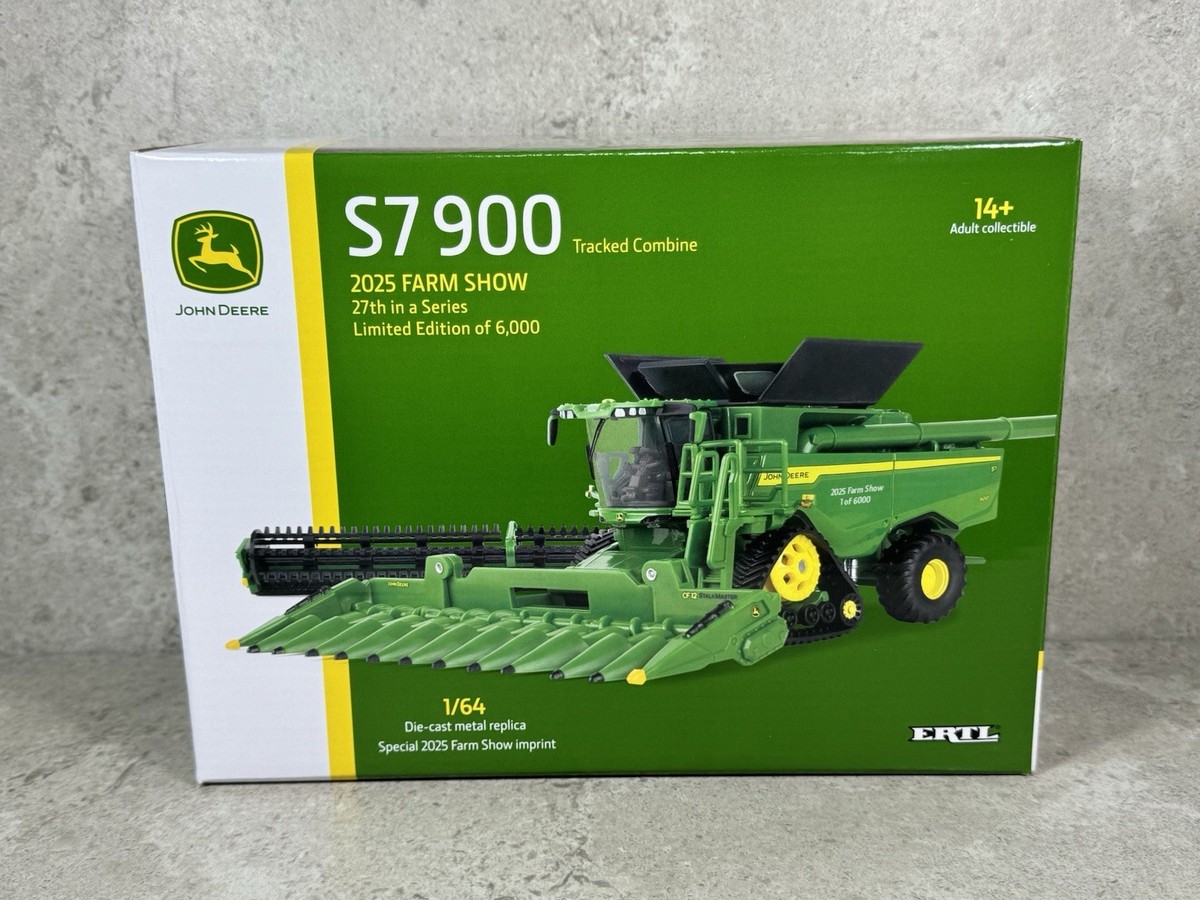 1/64 John Deere S7 900 Combine Tracks 2025 Farm Show Ertl | eBay