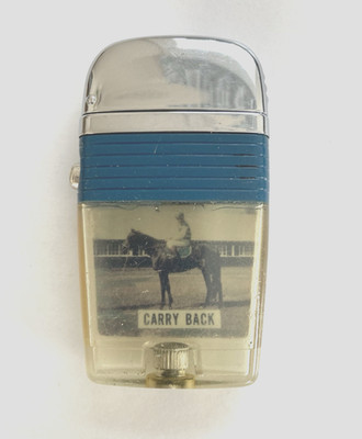 Scripto VU Lighter Rare Carry Back 1961 Kentucky Derby and Preakness Winner