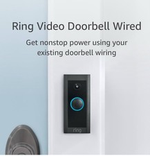 Ring Video Doorbell Second Generation Wi-Fi 1080p HD Camera Motion Detection