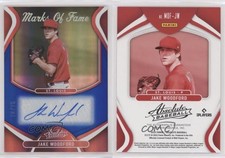 2022 Panini Absolute Marks of Fame Spectrum Blue /75 Jake Woodford #MOF-JW