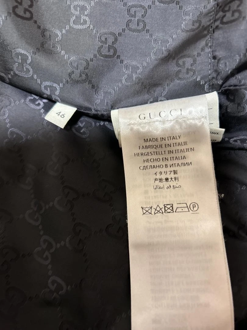 Piumino Gucci modello Gg nero 46