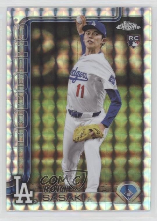 2025 Topps Chrome Geometric Refractor Roki Sasaki #217 16fy