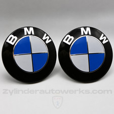 2pc 82mm Bmw Emblems Black Ring 82mm Hood And Trunk With Pre-installed 3m Tape 2pc 82mm Bmw Emblems Black Ring 82mm Hood And Trunk With Pre-installed 3m Tape