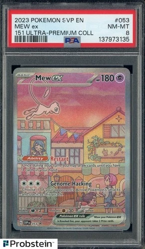 2023 Pokemon SVP En #053 Mew ex 151 Ultra Premium Collection PSA 8 NM-MT