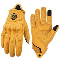 Classic Vintage Leather Riding Gloves Touchscreen, Unisex, Motorcycle  Cycling