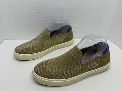 Rothy s The Original Size 7.5 Gold Shimmer Flat Slip On Shoes P149