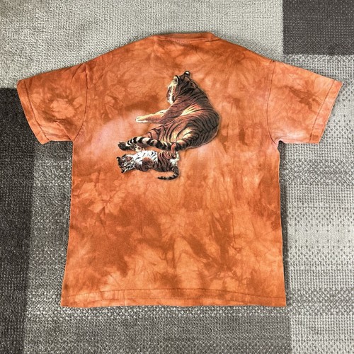 Camiseta Vintage The Mountain Tiger Juvenil Talla XL Naranja Doble Cara Gráfico - Imagen 3 de 7