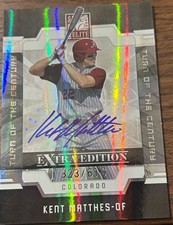 2009 Donruss Elite Extra Edition KENT MATTHES RC #41 Rockies 🔥 Autograph  /619