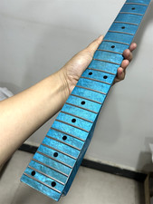 AAAA Blue Gloss 24 Frets Flame Maple Electric guitar Neck 25.5in parts