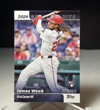 2025 TOPPS BASEBALL CARD JAMES WOOD NATIONALS RC #GH-13
