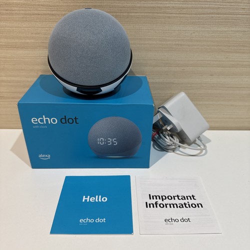 Amazon Echo Dot mit Uhr 4. Generation Smart Lautsprecher Alexa komplett verpackt