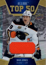 2019-20 Upper Deck Allure Top 50 Jerseys #T504 Max Jones C Jersey - HKY