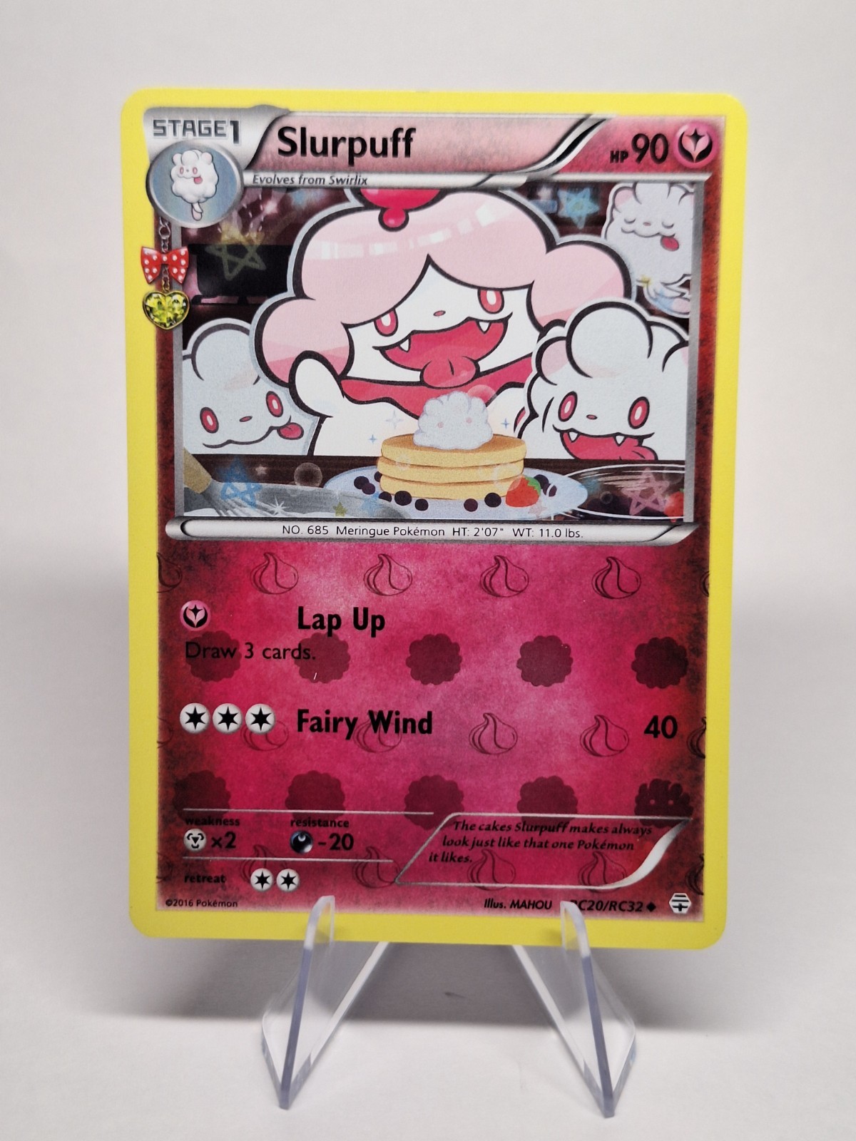2016 POKEMON SLURPUFF RC20/RC32- XY GENERATIONS- RADIANT COLLECTION- HOLO -NM/LP