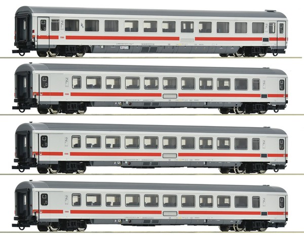 Roco H0 6200187 4-Tlg. Set: Schnellzugwagen, ÖBb Neuware-image