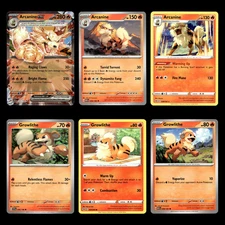 Arcanine Growlithe Card 32.0 Sword Shield Fusion Strike Pokemon Cards Set