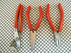 TOOL SET GENERAL HOUSEHOLD 3 PC. GERMAN PLIERS, CUTTERS FOR CARFTS HOBBY REPAIRS — photo 2