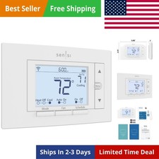 Sensi Smart Thermostat, 100 Of Expertise, Wi-Fi, Data Privacy, Programmable,...
