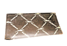 Longchamp Wallet Mens Brown Leather Slim Long Wallet Vintage Made France