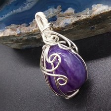 Beautiful Handmade Wire Wrapped Gemstone Pendant