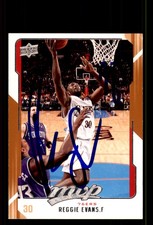 Signed Basketball Card Auto Reggie Evans 2008-09 Upper Deck MVP #122 76ers