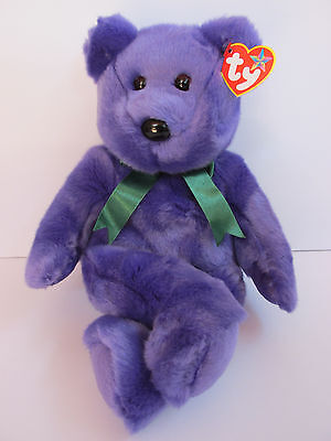 Ty Beanie Baby Millennium New Face Bear Brand New PRISTINE CLEAN with Mint Tags