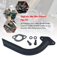 Exhaust pipe For Predator 196cc 212cc Honda GX160 GX200 Coleman CT200U Mini Bike