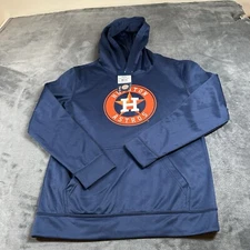 Houston Astros Hoodie Youth Large 14/16 Navy Sweatshirt Sweater MLB Baseball New