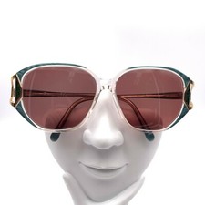 Vintage Cupress E3-3 Green Teal Oval Sunglasses Hong Kong FRAMES ONLY