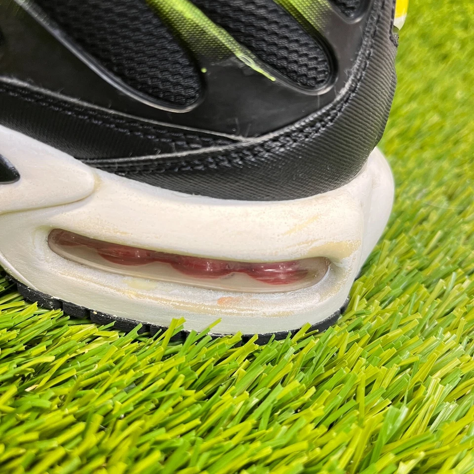 耐克 Air Max Plus 男孩 6.5Y 码黑色绿色运动跑步鞋运动鞋 — 第 4/4 张图片