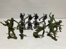 Vintage Marx 6" WWII Germans, Marines,  Russian