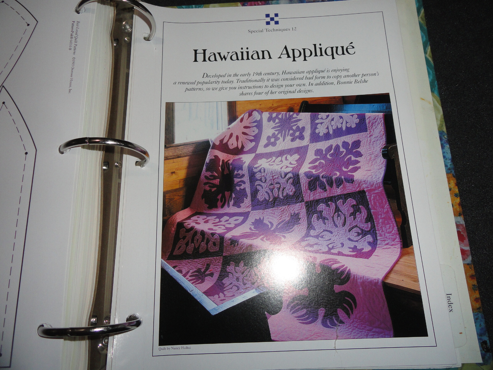 BESTLOVED Quilt Patterns Large Binder of Quilt Plans Oxmoor House