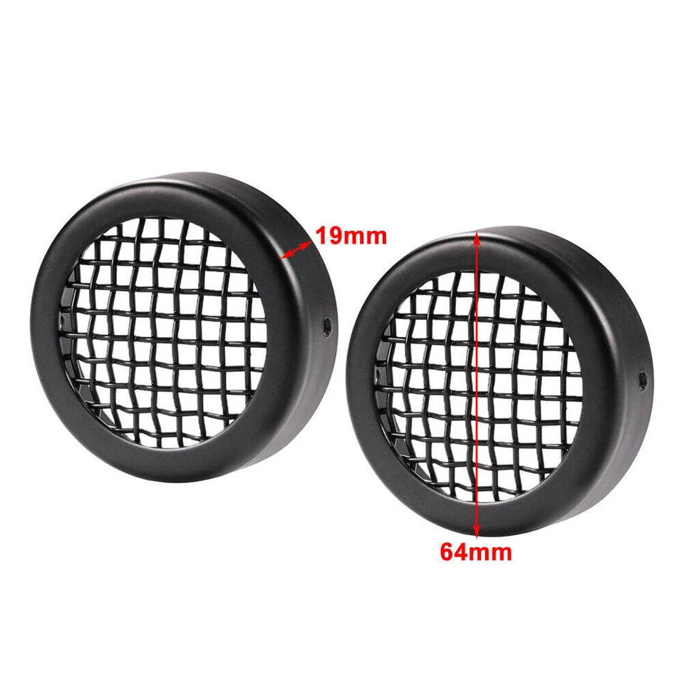 Metal Black Turn Signal Light Lens Grill Cover For Harley Sportster XL883 1200 - Image 2 of 4