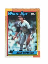 Excellent: Vintage 1990 topps Adam Peterson Chicago White Sox Trading Card