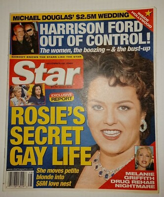 Star tabloid Nov 28, 2000 Michael Jackson Charmian Carr Harrison Ford Dr Seuss