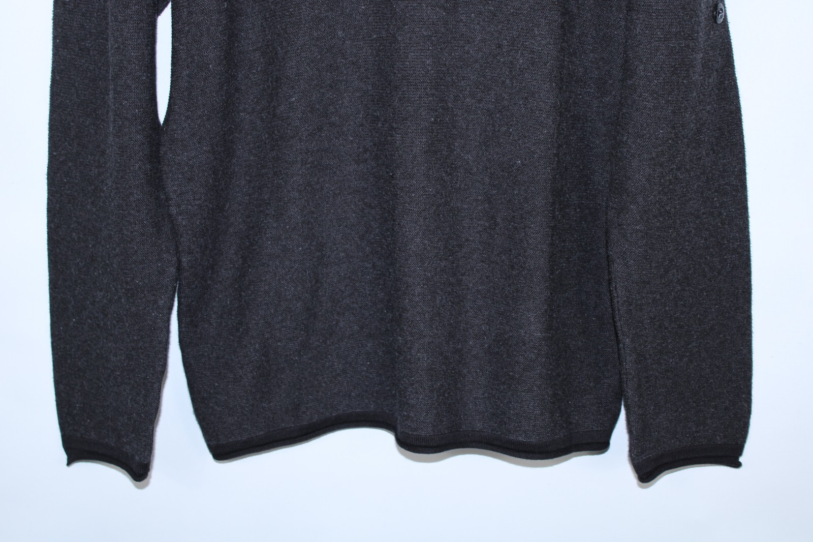 Stone Island Men's Medium Gray Black Knit Sweater thumbnail 3