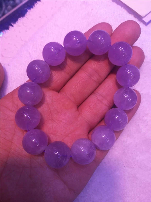 10 12 14 16 мм натуральный лаванды аметист кварца кристалл круглый бисер браслет AAA - Изображение 4 из 4