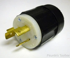 New Leviton 2351 Locking Male Plug 20A 600VAC, Nema L9-20P