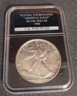 1990 Silver American Eagle $1 Coin 1oz .999 Fine Silver Uncirculated PCS
