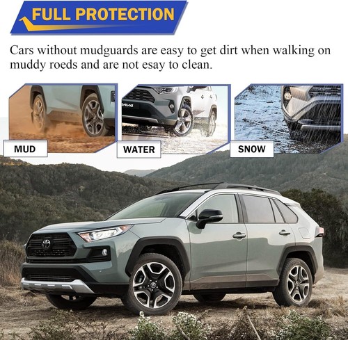 For 2019-2023 Toyota RAV4 Front and Rear Mud Flaps Molded Splash Guards Set of 4 - Foto 9 di 12