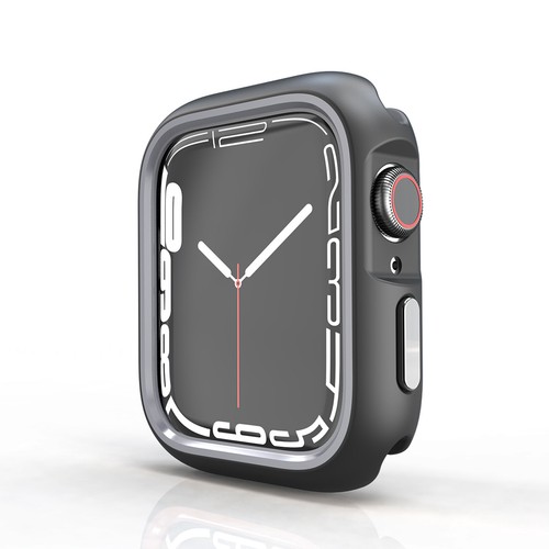 Pour Apple Watch Series 41/44/45/49/42/46mm Coque rigide luxe robuste pare-chocs PC - Photo 10 sur 53