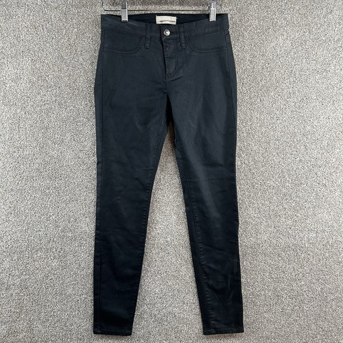 Banana Republic Damenjeans Größe 26/2 schwarz niedrig erhöht dünn