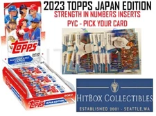 2023 TOPPS JAPAN EDITION – Strength in Numbers Insert Complete Set PYC Pick SS-