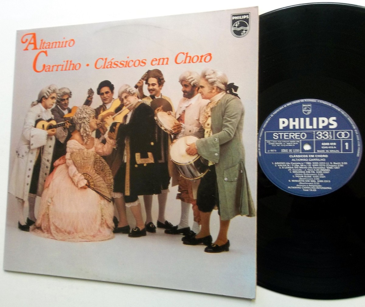 3連ショカーリョ/ Brazilian Chocalhos ALTAMIRO CARRILHO Classico Em Choro BRAZIL Import LP Brasil