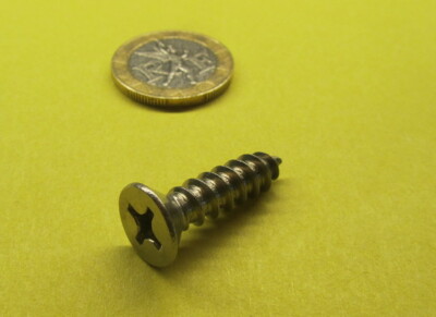 Stainless Flat Head Phillips Sheet Metal Screws #14 x 1.00'' Length, 50 pcs